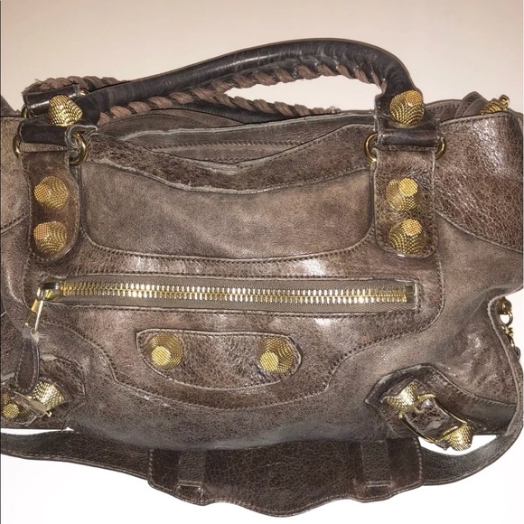 Auth BALENCIAGA THE GIANT CITY Editors 2way Purse - Picture 6 of 8